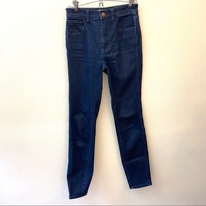 Madewell 10 inch high riser dark wash skinny skinny jeans size 27